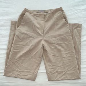 H&M High Waisted Wide Leg Khaki Pants